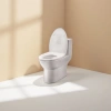 The fully automatic flushing seat of the white smart toilet is heated, sterilized, deodorized, silent and water-saving Specification image